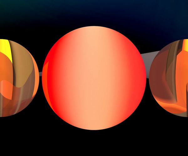 Abstract sphere of energy and calmness